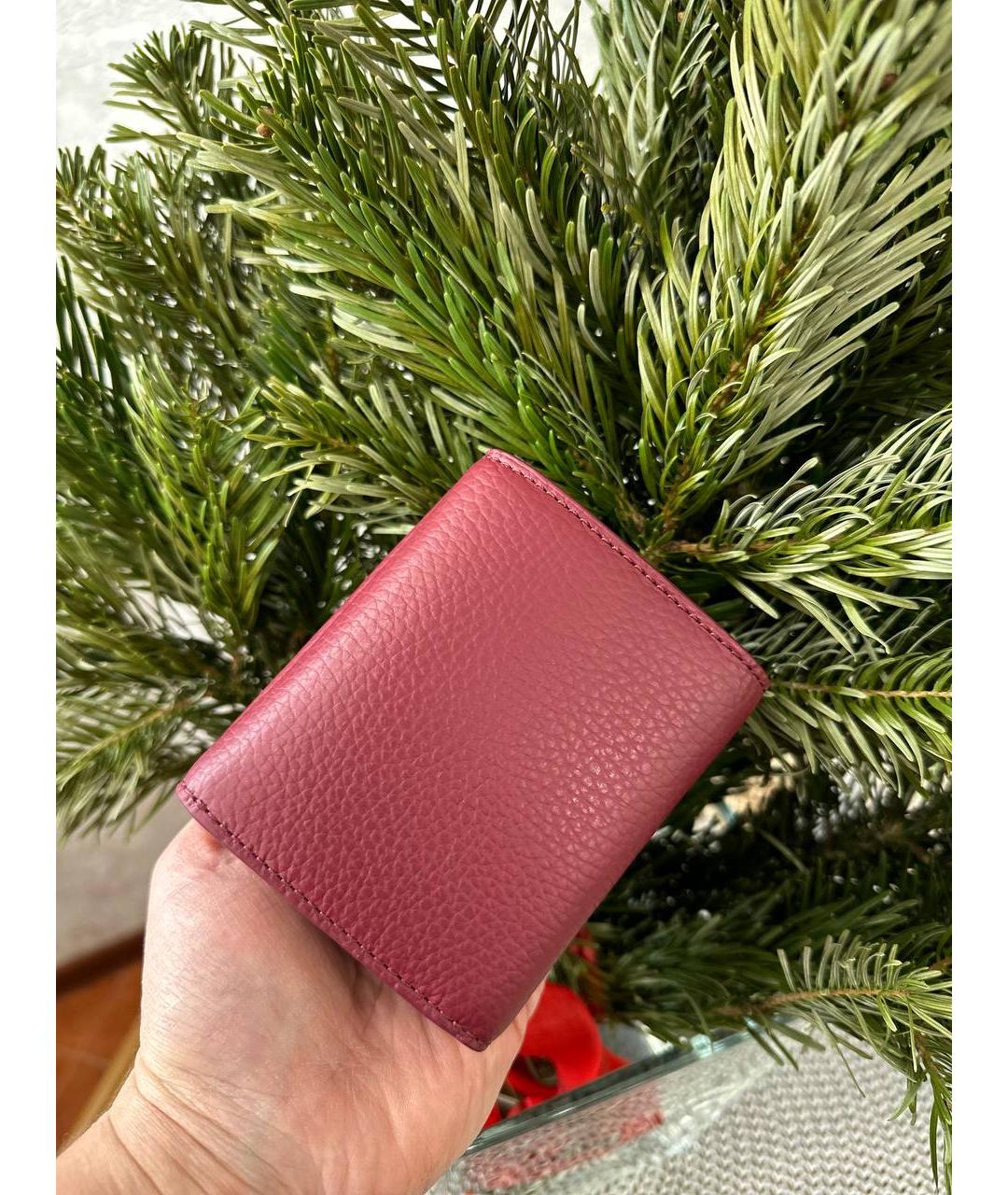 COCCINELLE Красный кожаный кошелек, фото 4