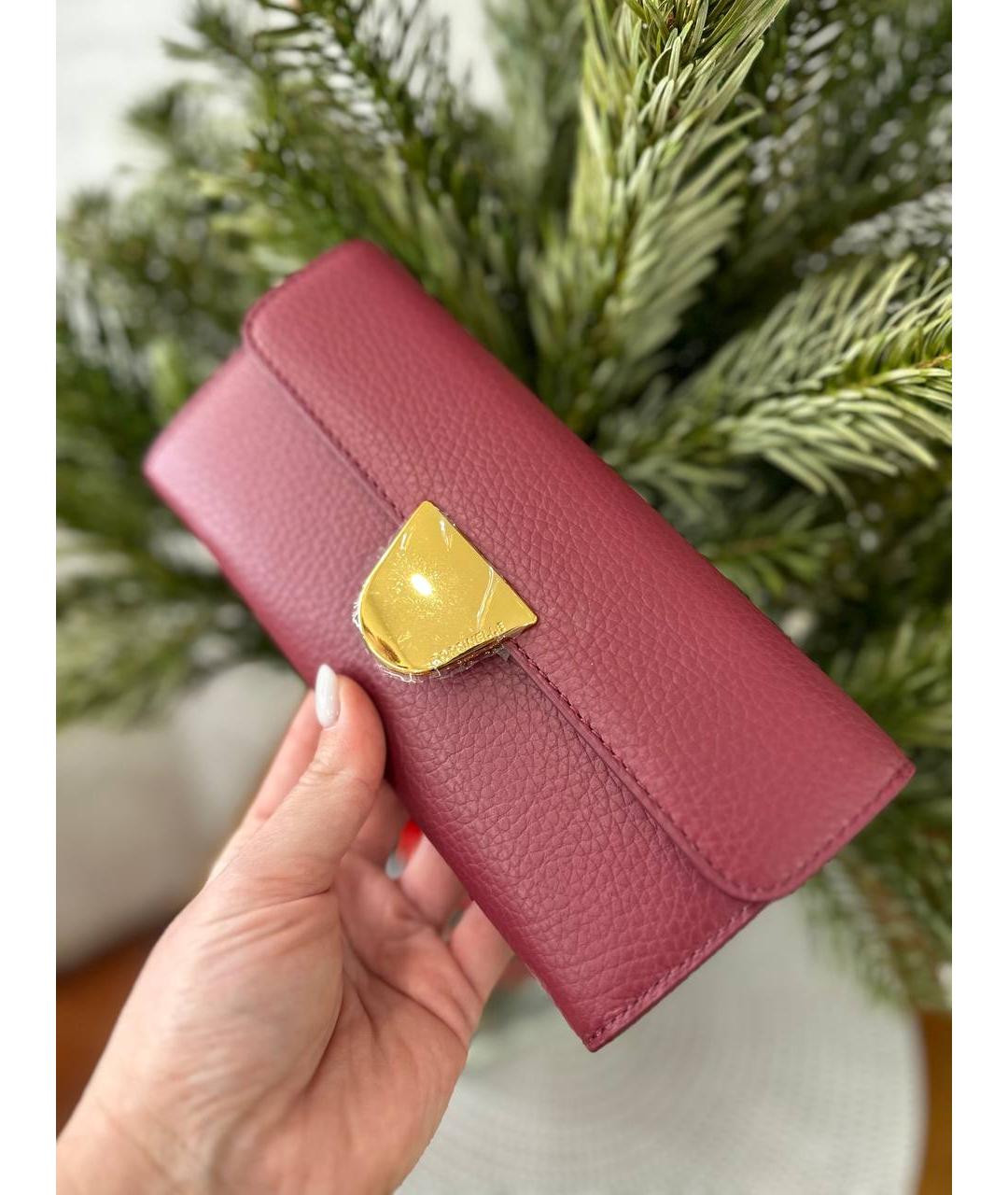 COCCINELLE Красный кожаный кошелек, фото 2