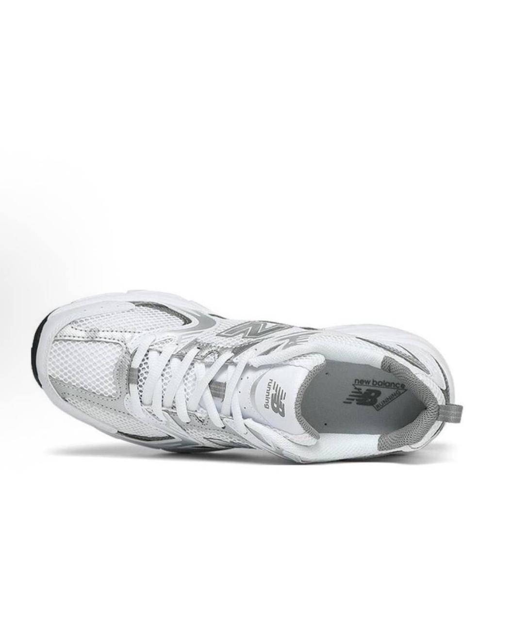 NEW BALANCE Белые текстильные кроссовки, фото 3