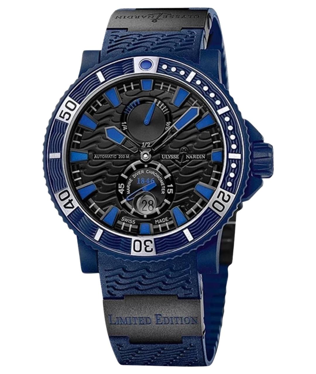 Ulysse Nardin Темно-синие часы, фото 2