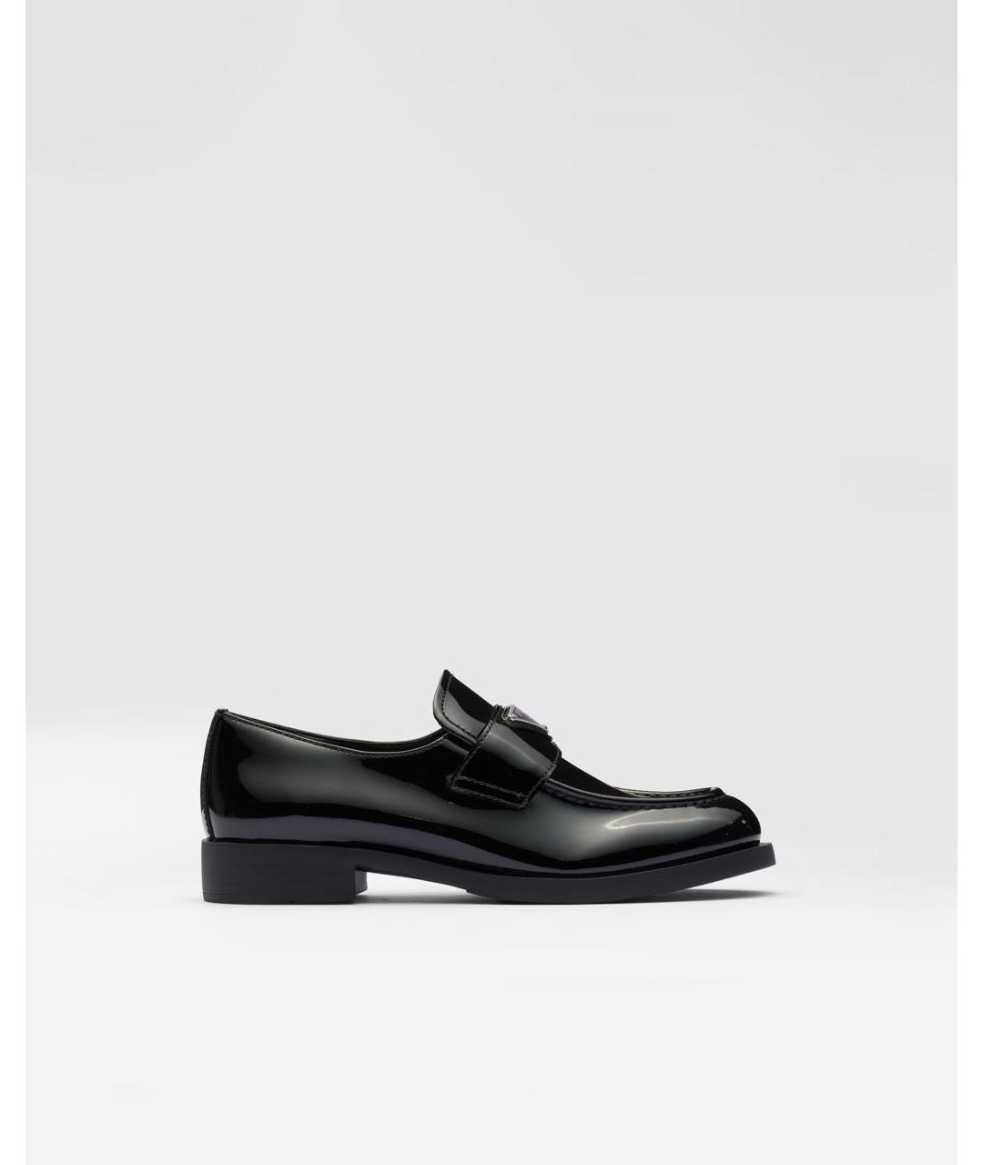 PRADA Черные лоферы из лакированной кожи, фото 4