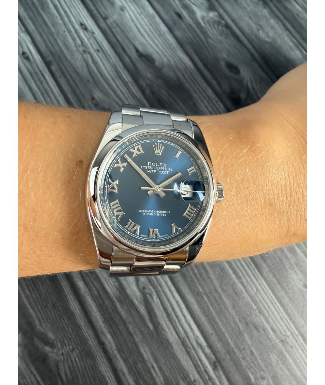 ROLEX Темно-синие часы, фото 2