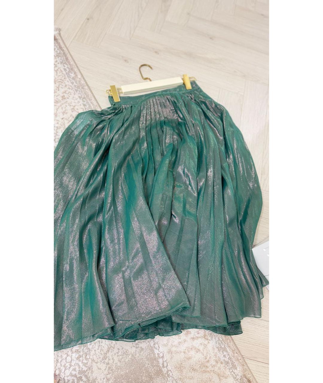 GUCCI Зеленая юбка макси, фото 5