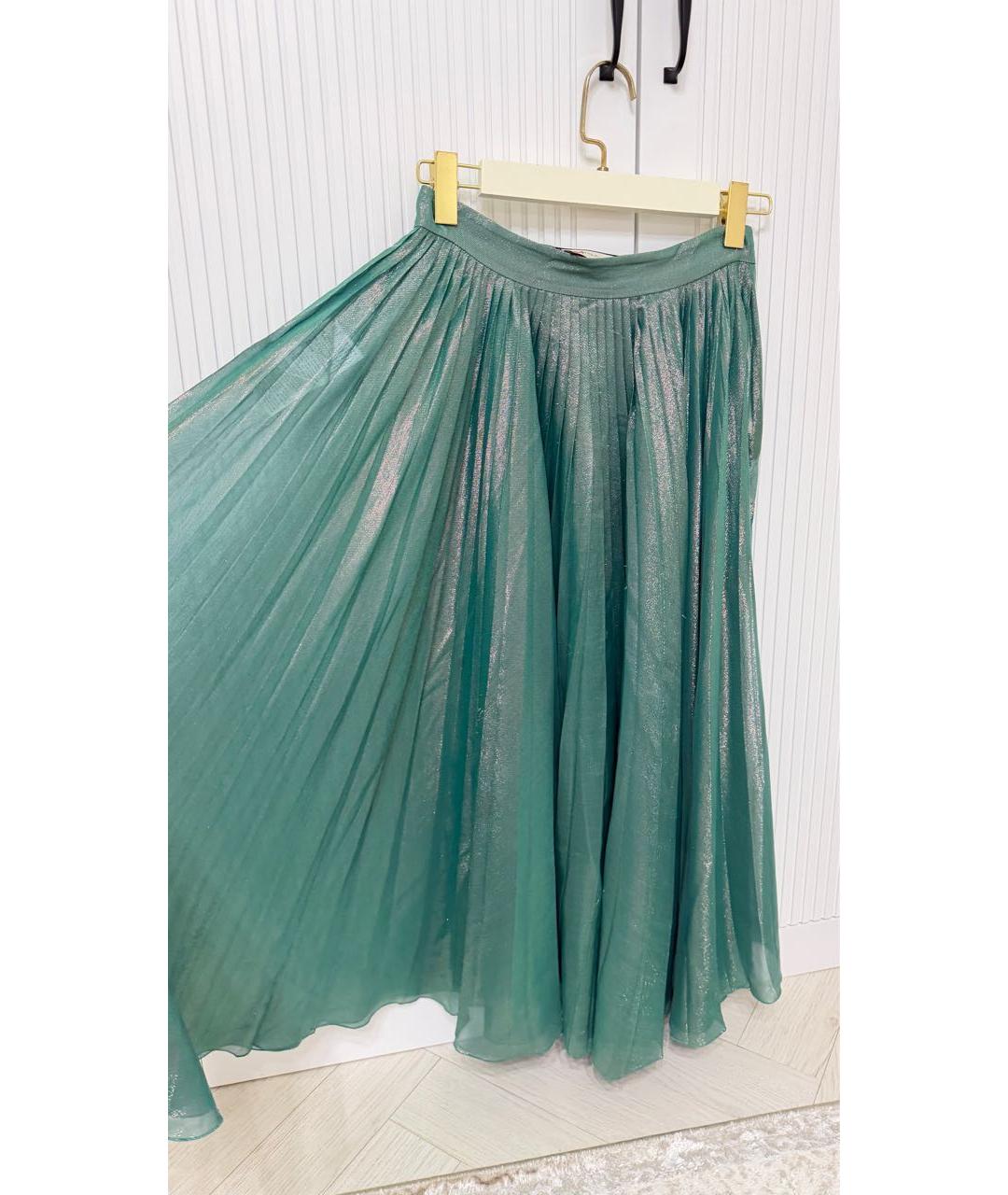 GUCCI Зеленая юбка макси, фото 2