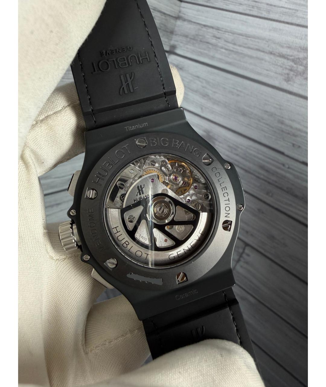 HUBLOT Темно-синие керамические часы, фото 9