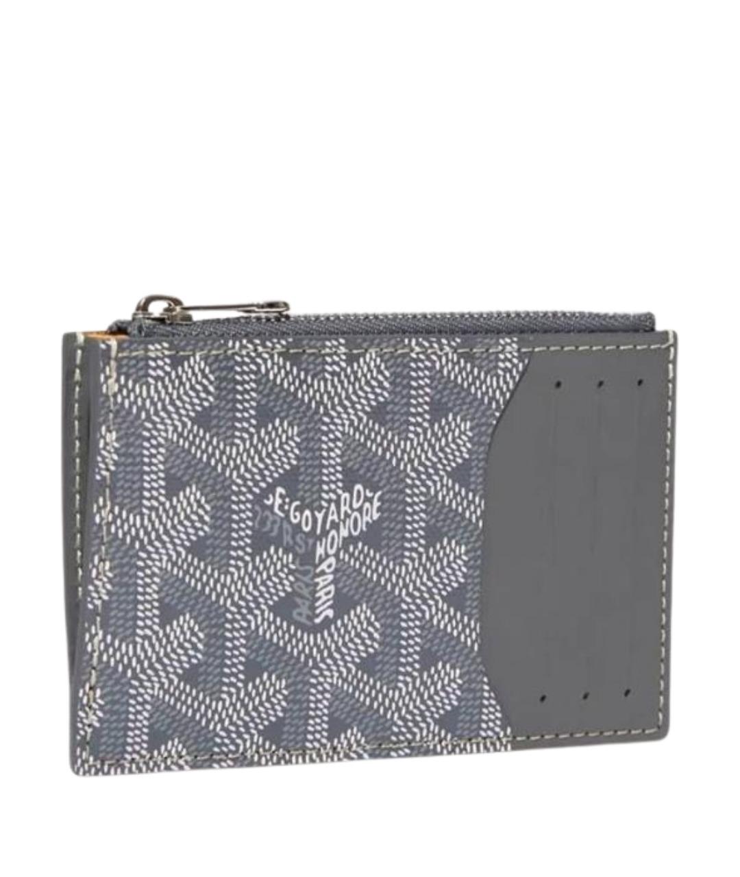 GOYARD Серый кожаный кардхолдер, фото 1