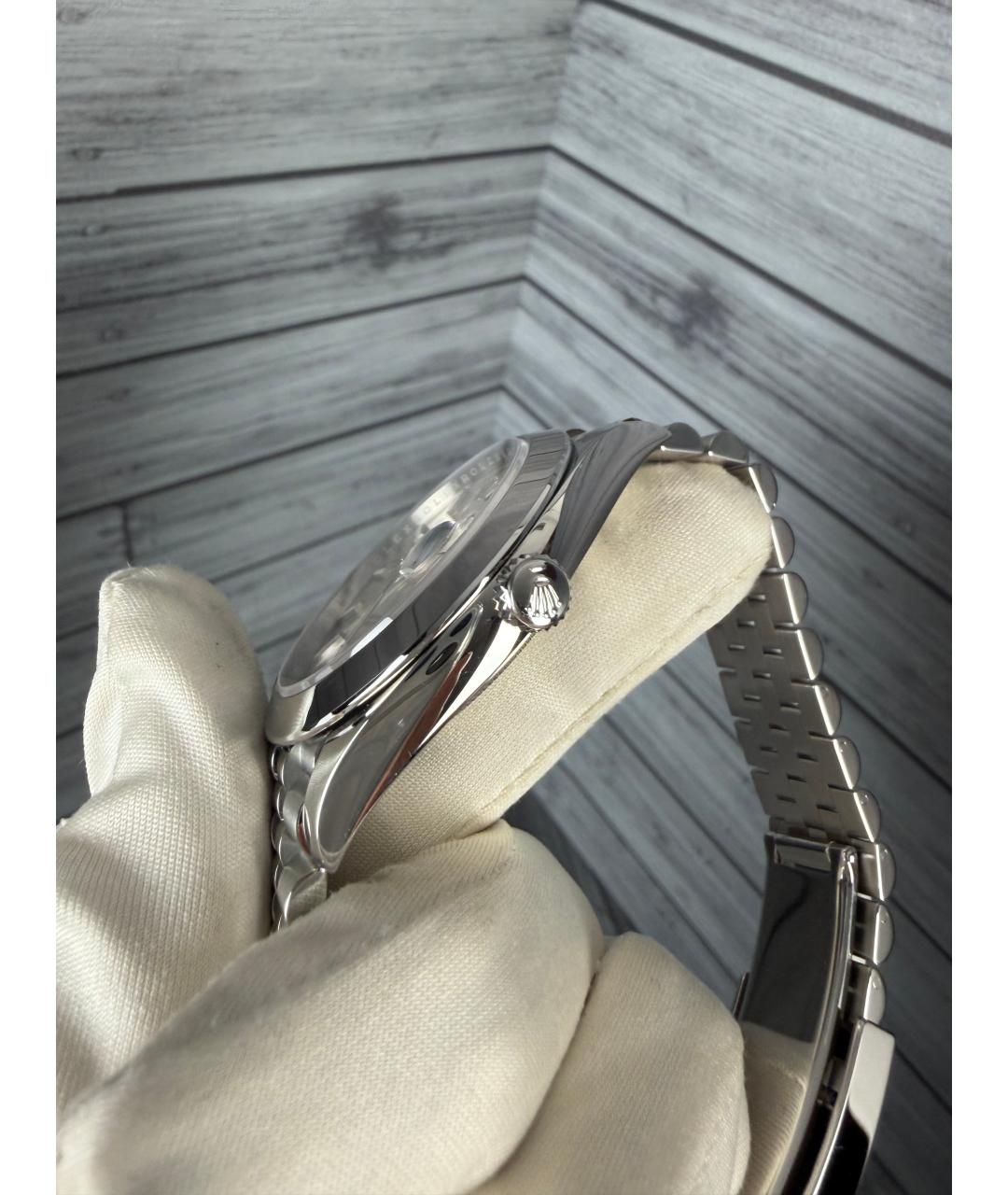 ROLEX Серые металлические часы, фото 5