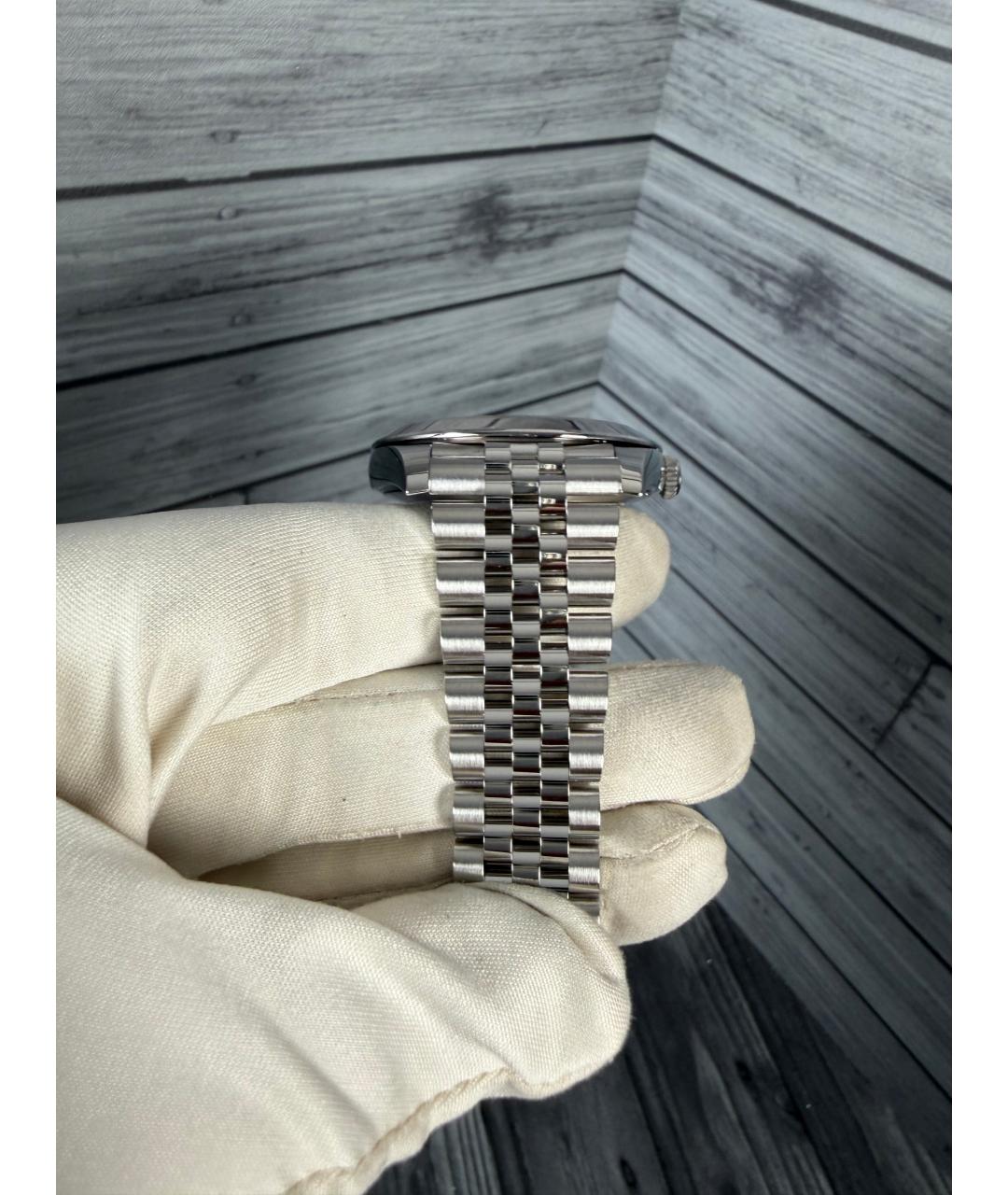 ROLEX Серые металлические часы, фото 7