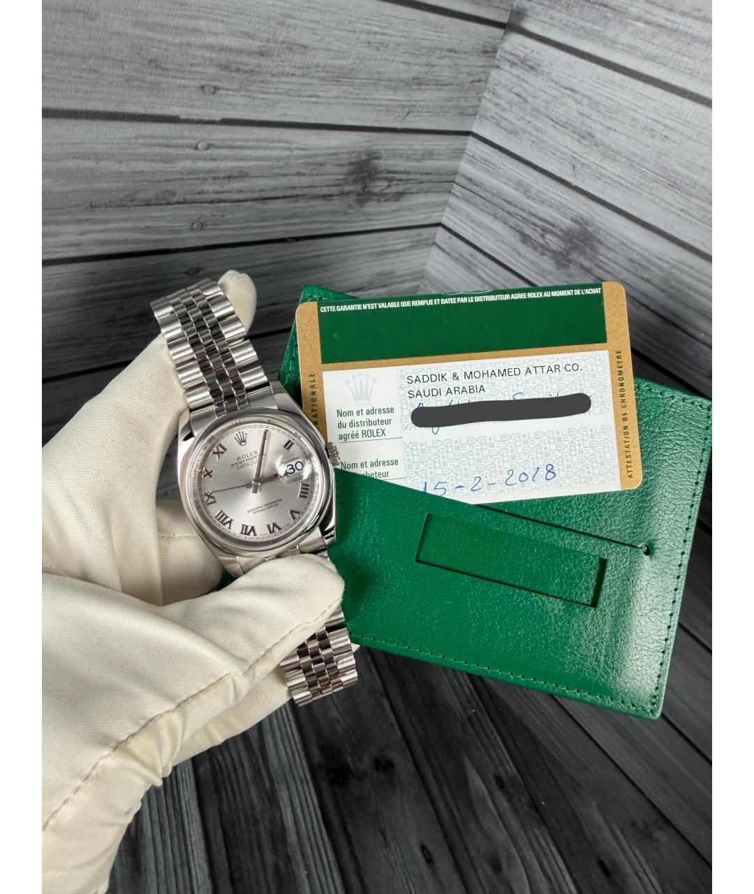 ROLEX Серебряные часы, фото 2