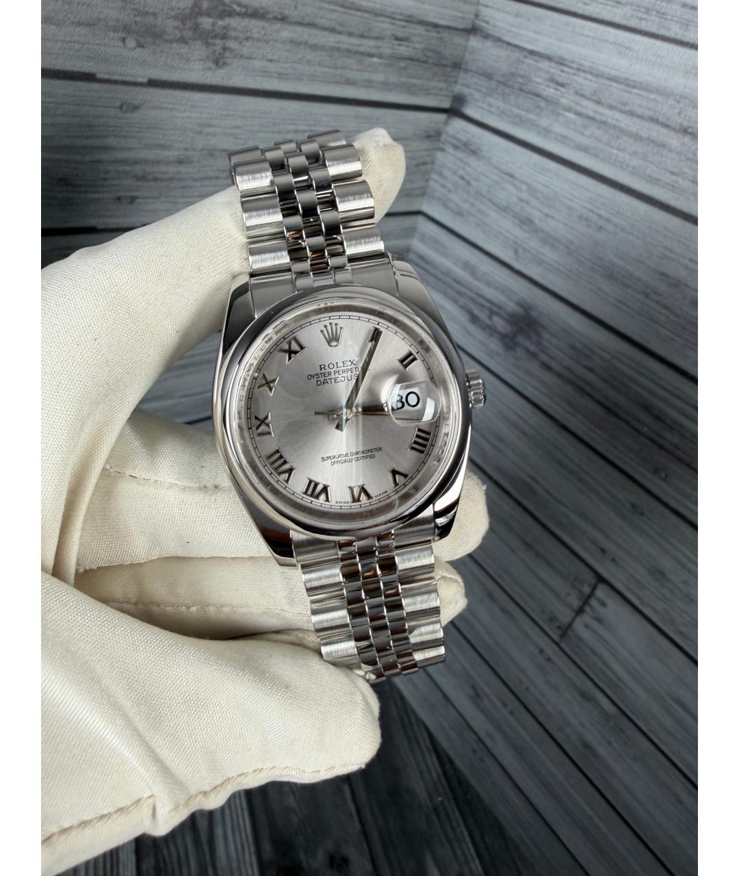 ROLEX Серебряные часы, фото 4