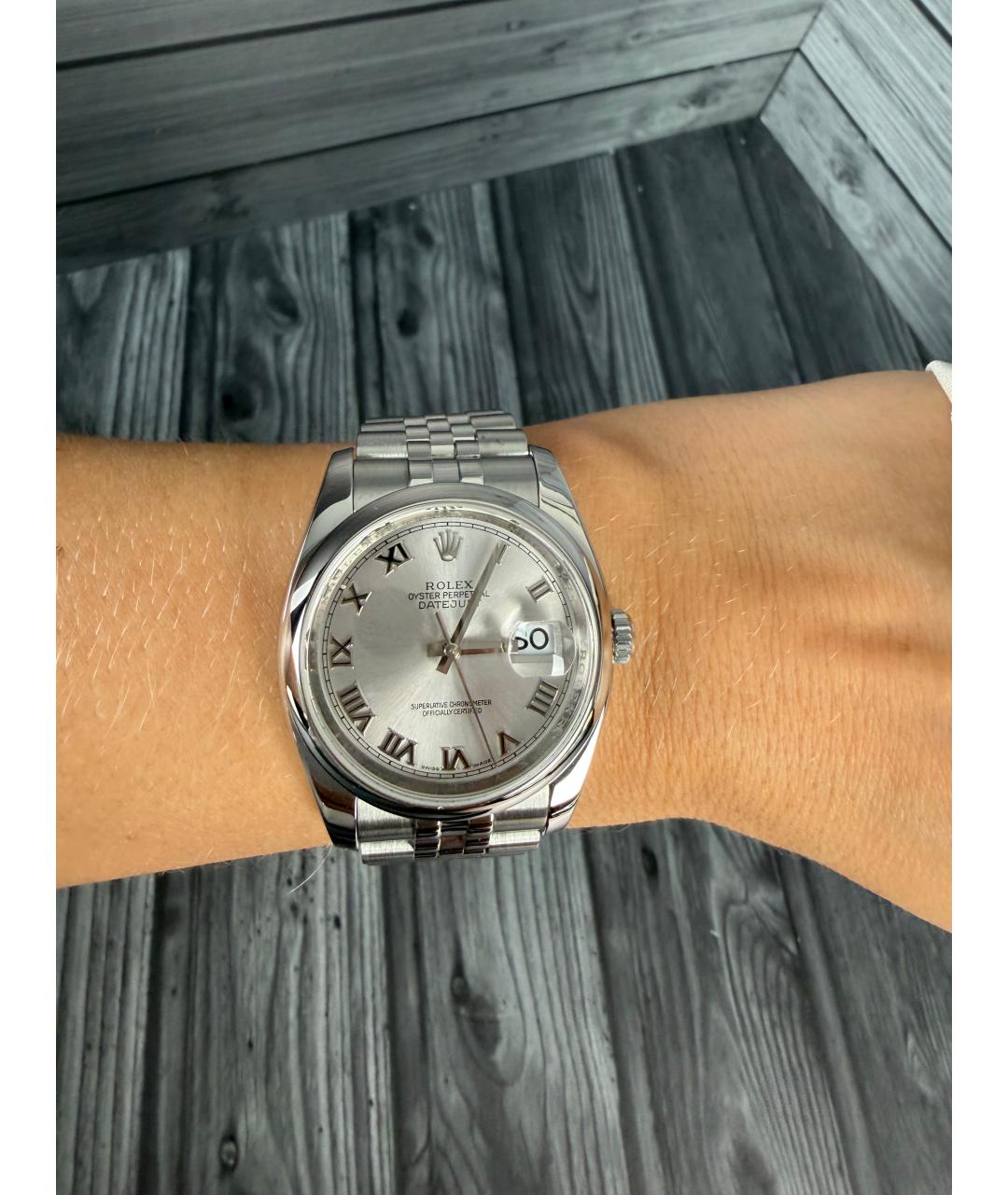 ROLEX Серебряные часы, фото 3