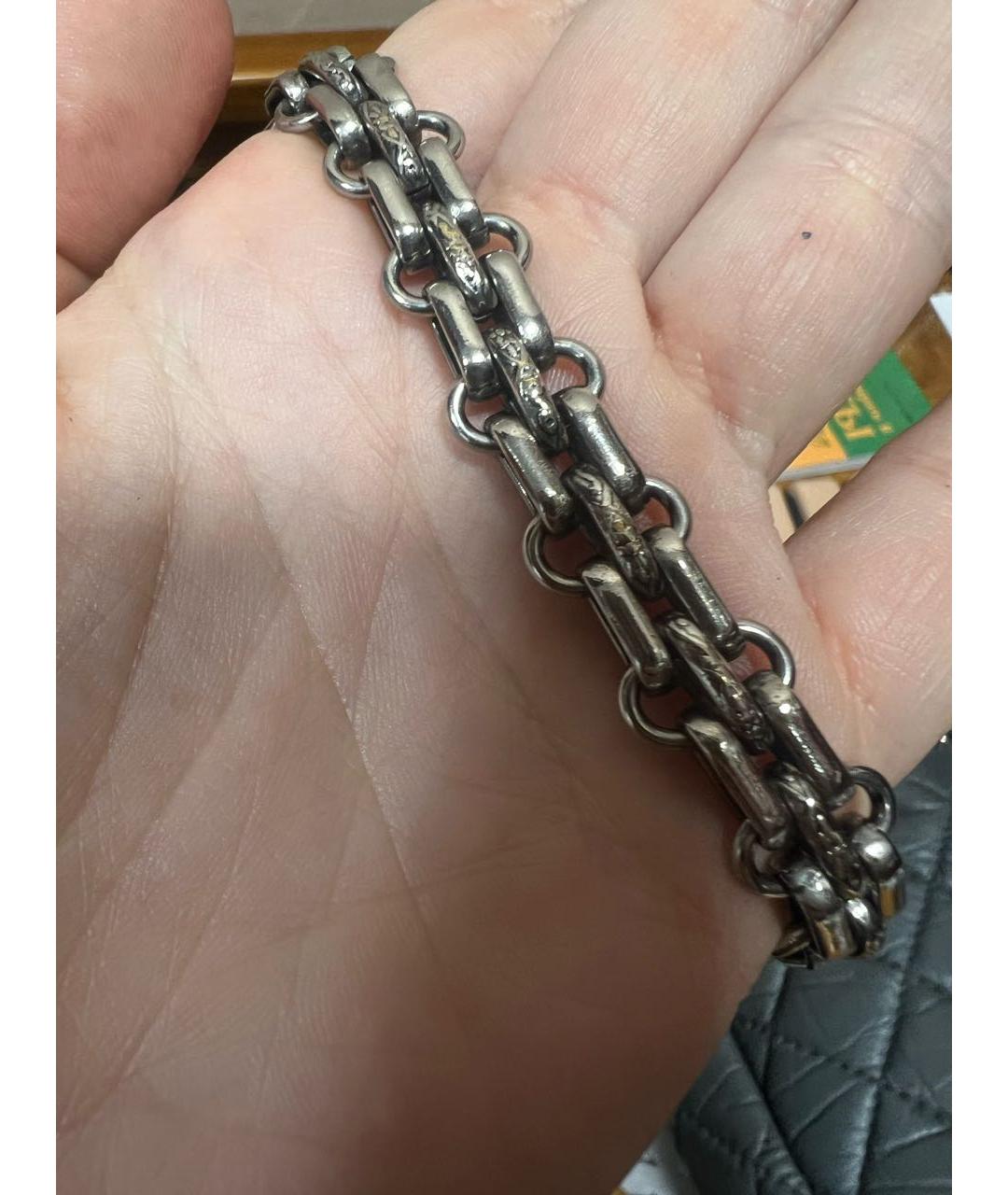 CHANEL Серая кожаная сумка через плечо, фото 4