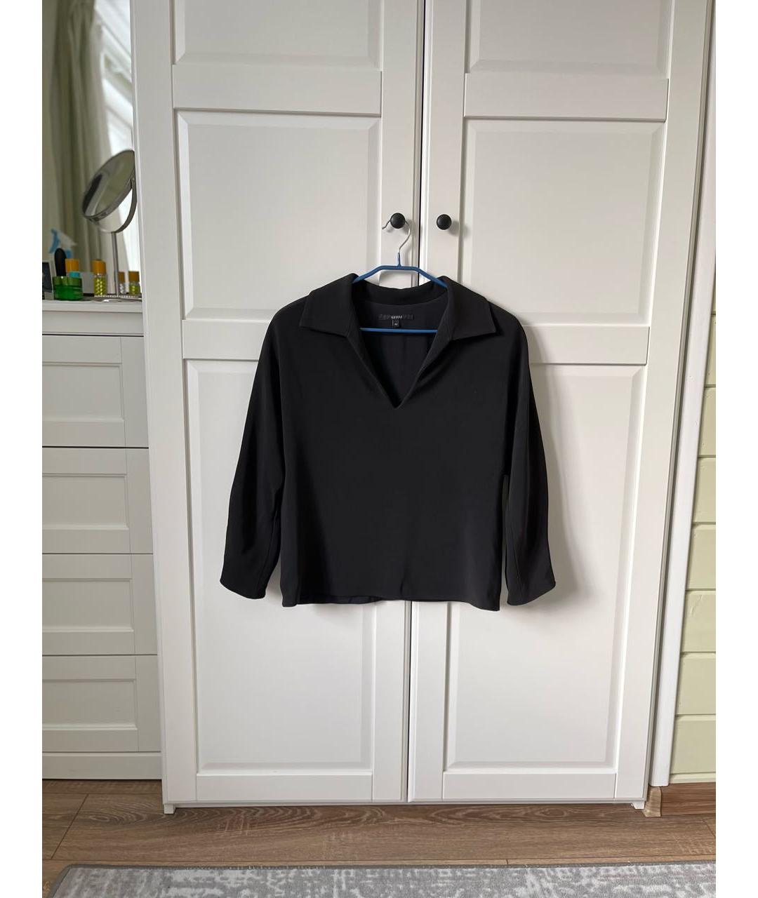 GUCCI Черная вискозная блузы, фото 5