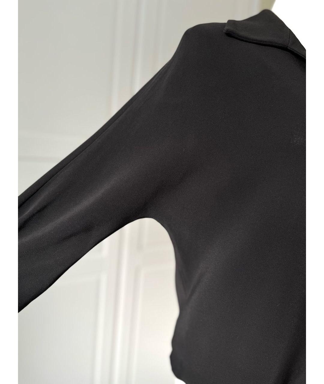 GUCCI Черная вискозная блузы, фото 6
