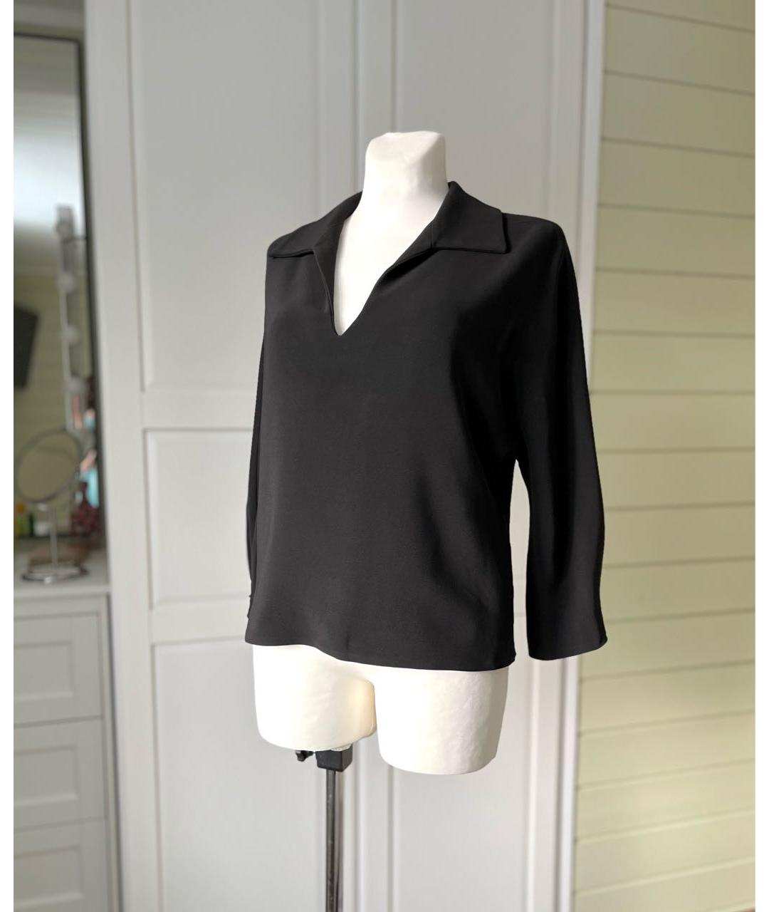 GUCCI Черная вискозная блузы, фото 3
