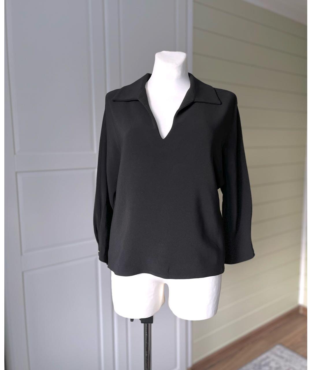 GUCCI Черная вискозная блузы, фото 9