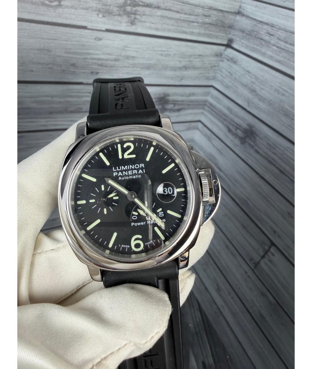 PANERAI Черные металлические часы, фото 9