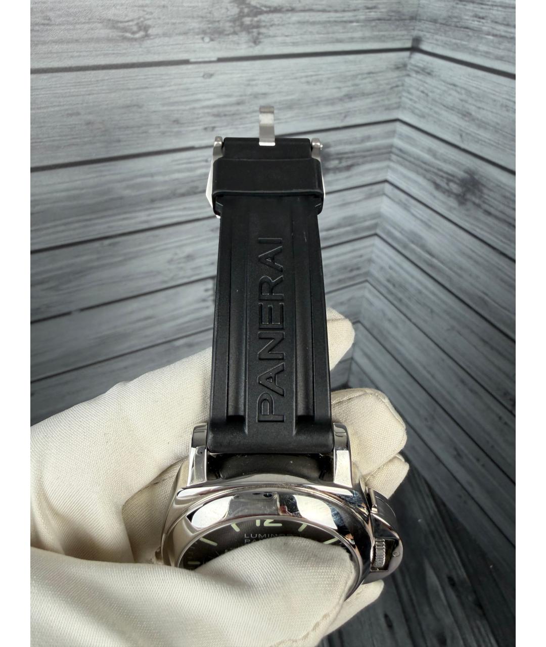 PANERAI Черные металлические часы, фото 4