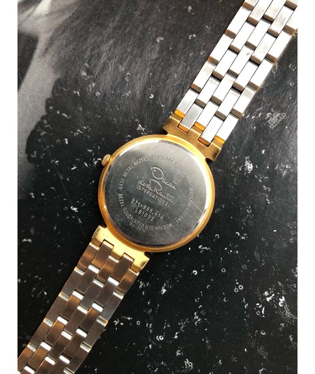 OSCAR DE LA RENTA Золотые металлические часы, фото 5