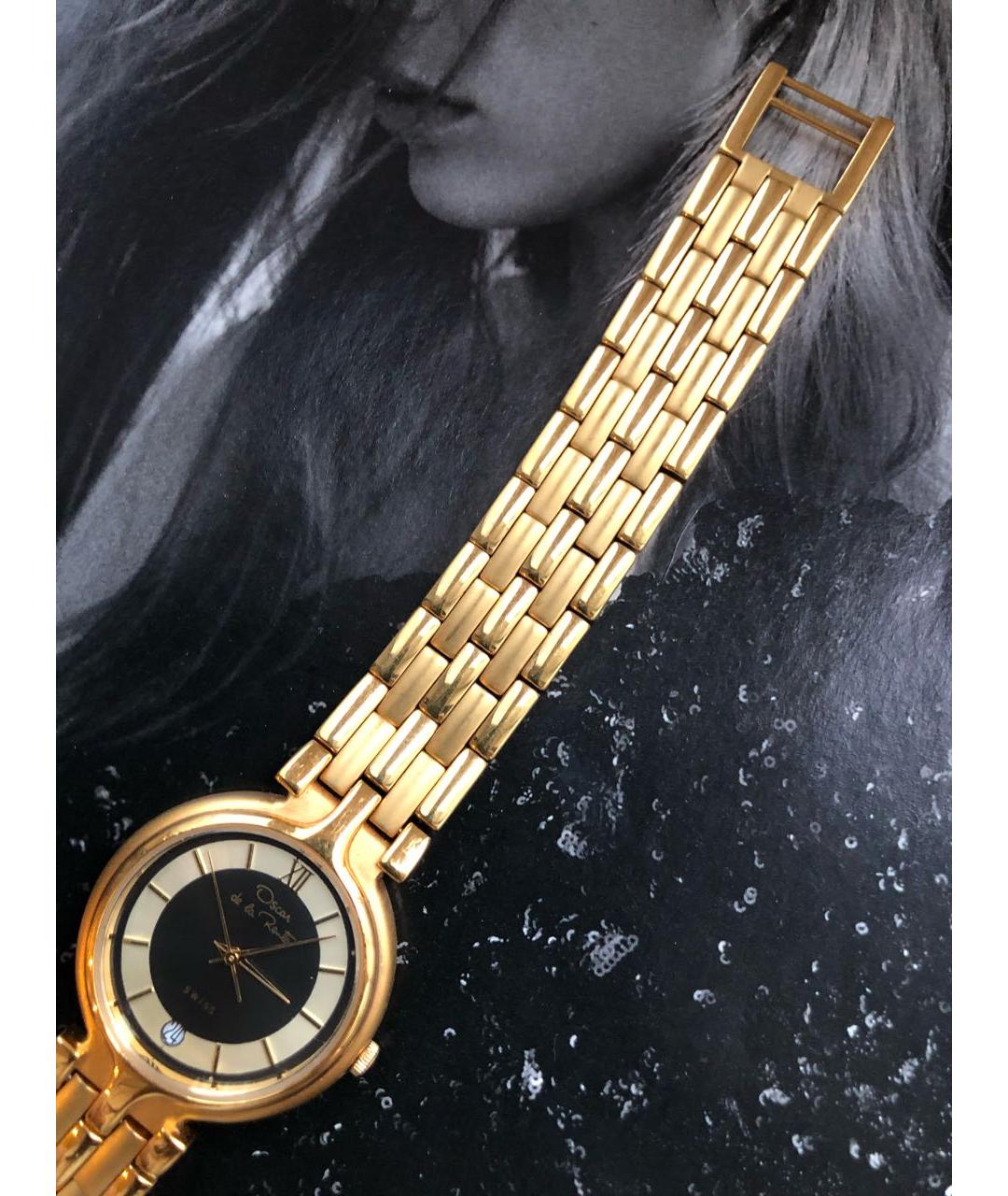OSCAR DE LA RENTA Золотые металлические часы, фото 8
