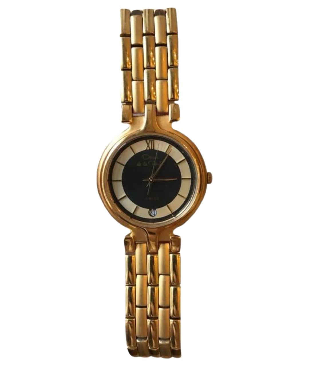 OSCAR DE LA RENTA Золотые металлические часы, фото 1