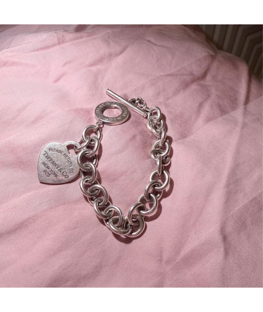 TIFFANY&CO Серебрянный серебряный браслет, фото 4