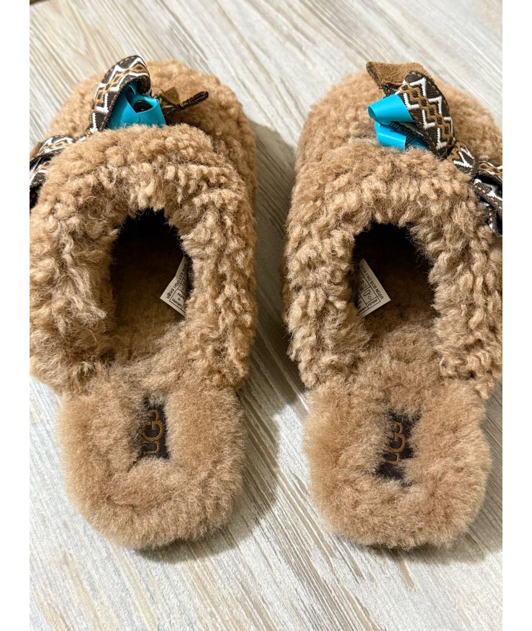 UGG AUSTRALIA Бежевые мюли, фото 3