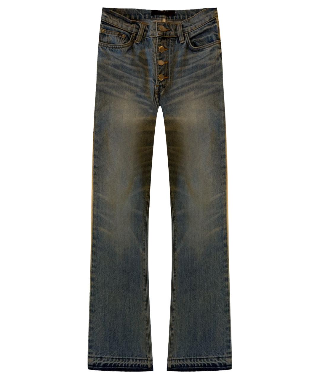 AMIRI Синие хлопковые прямые джинсы, фото 1