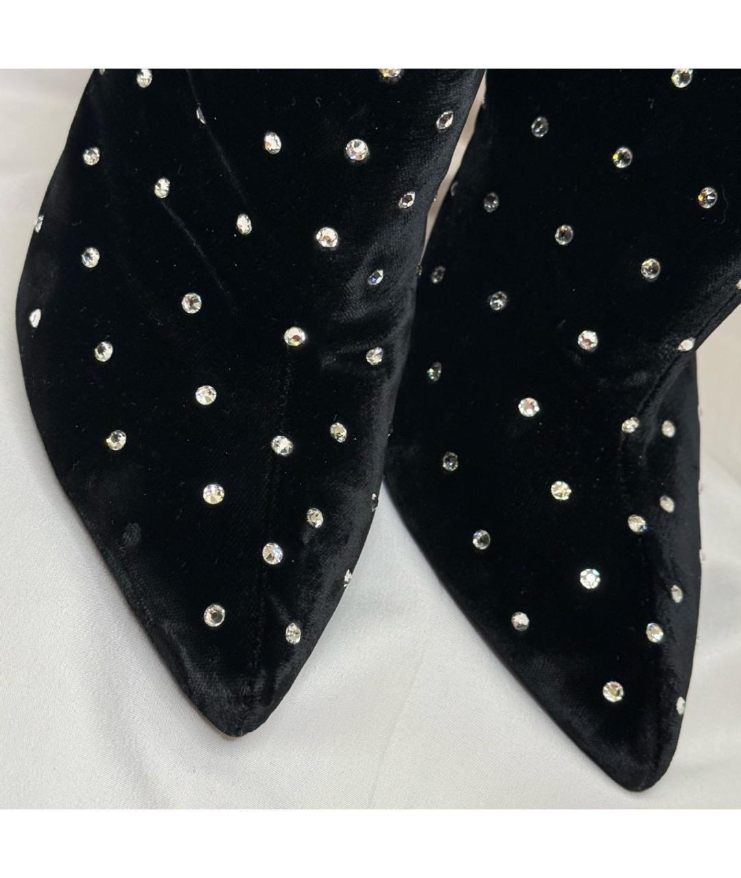 SAINT LAURENT Черные замшевые ботильоны, фото 3