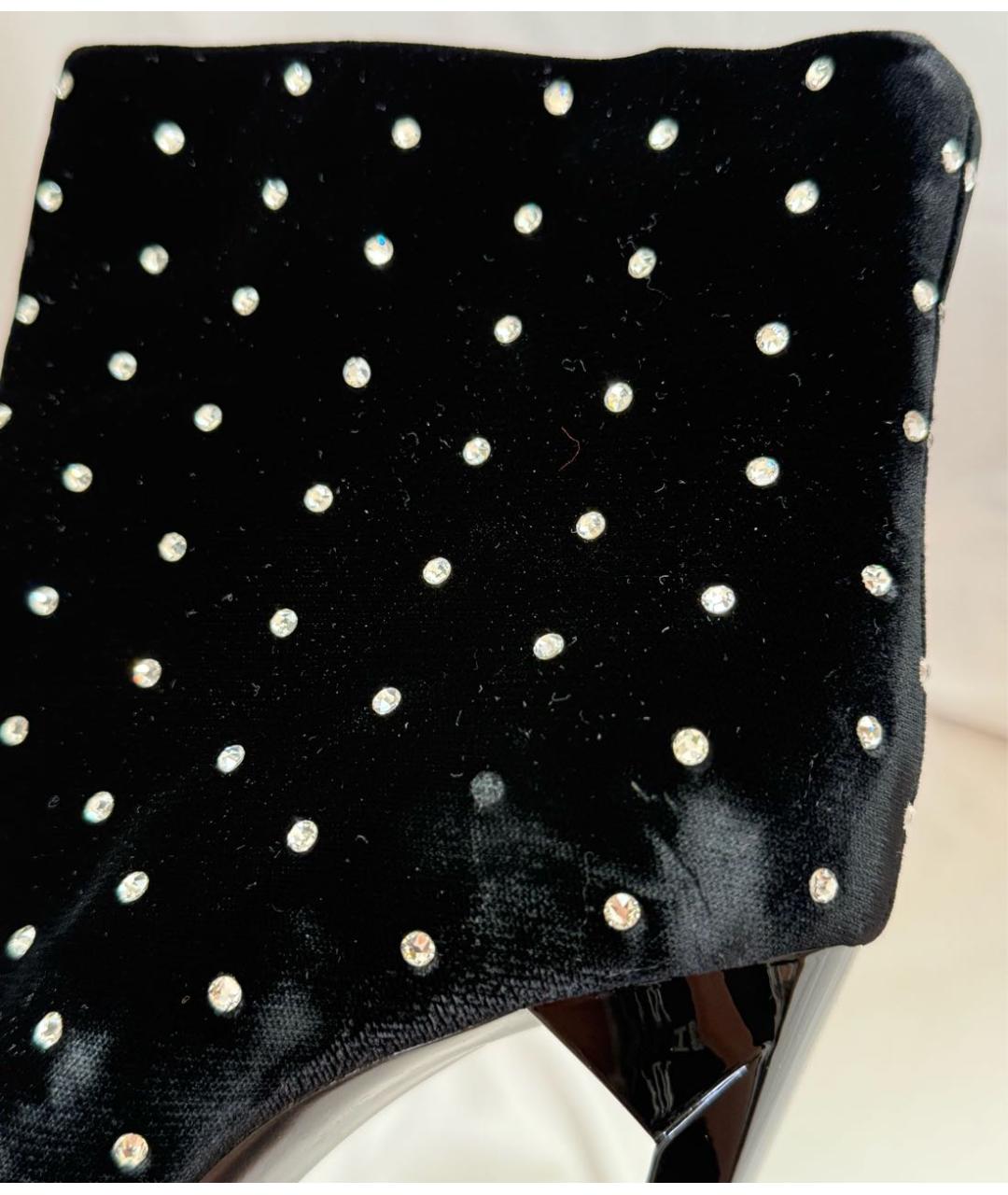 SAINT LAURENT Черные замшевые ботильоны, фото 8