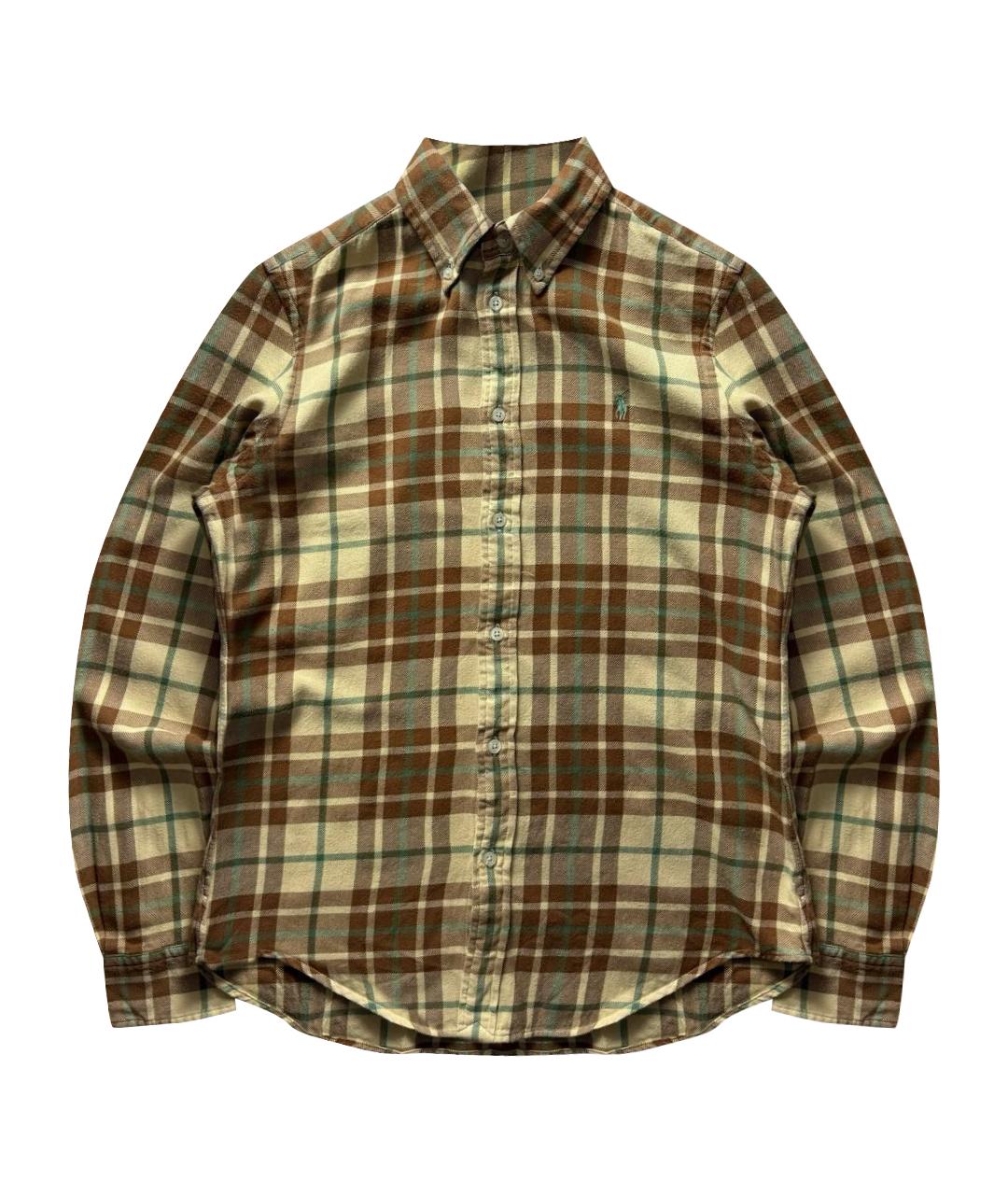 RALPH LAUREN Горчичная хлопковая кэжуал рубашка, фото 1