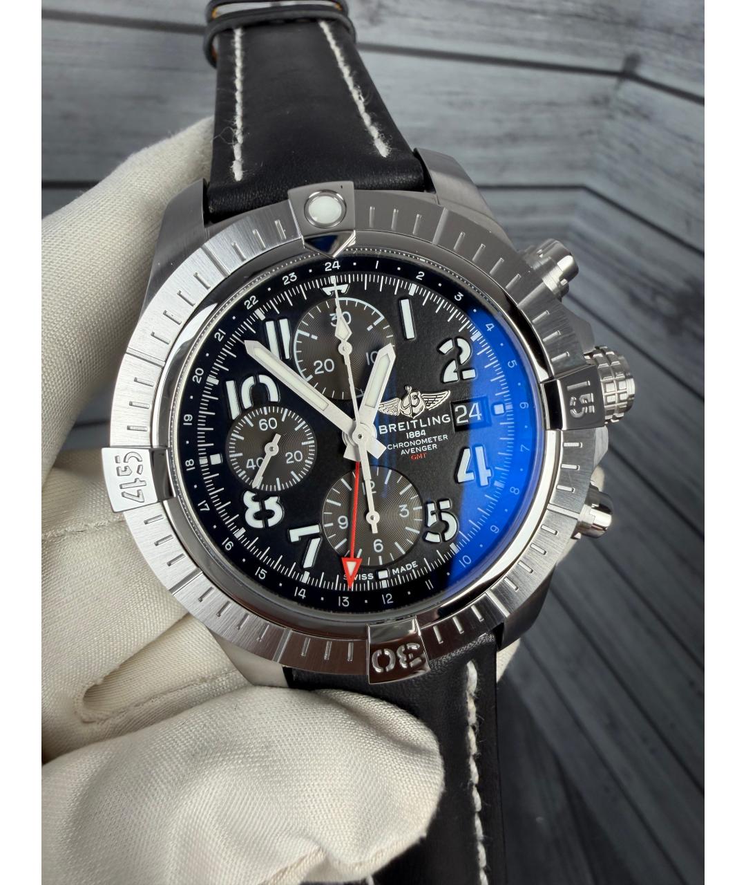 BREITLING Черные часы, фото 3