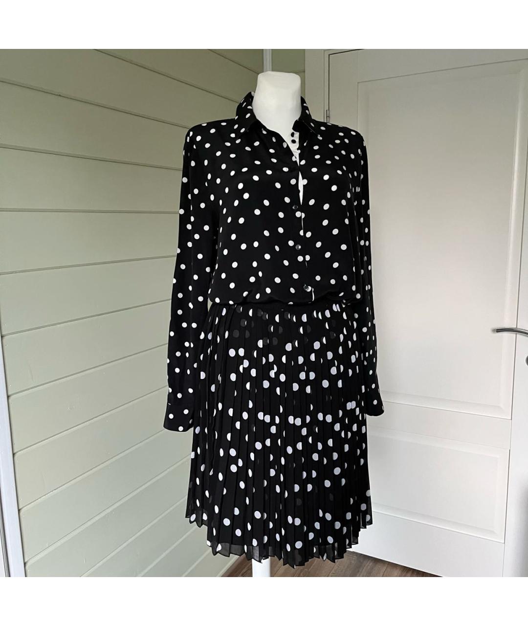 HUGO BOSS Черный шелковый костюм с юбками, фото 4