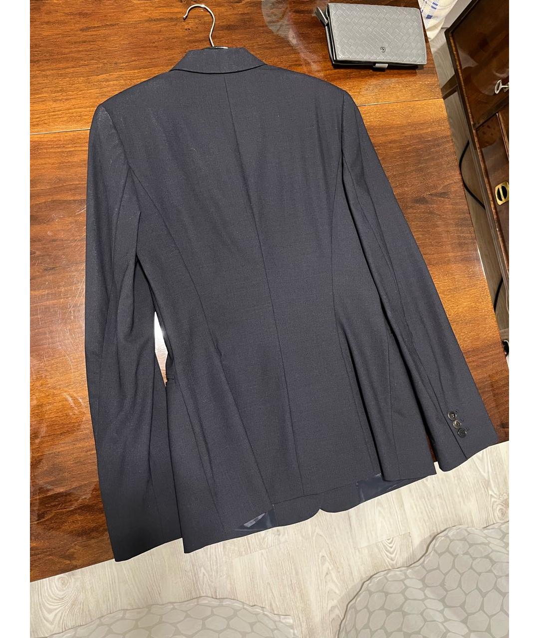 ESCADA Темно-синий шерстяной жакет/пиджак, фото 2