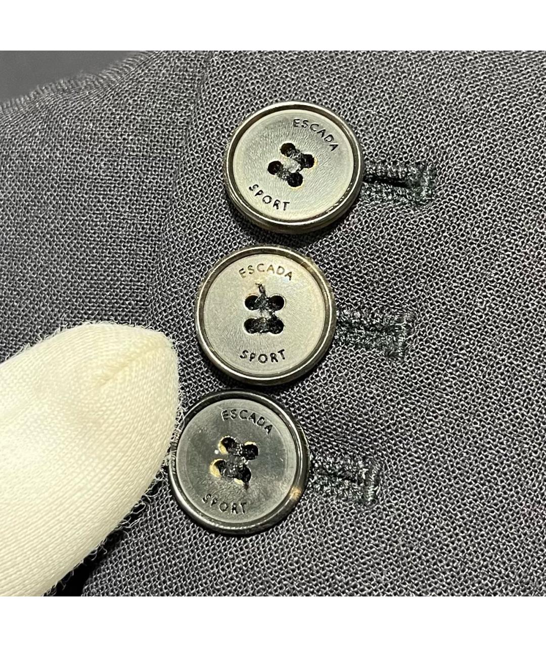 ESCADA Темно-синий шерстяной жакет/пиджак, фото 4