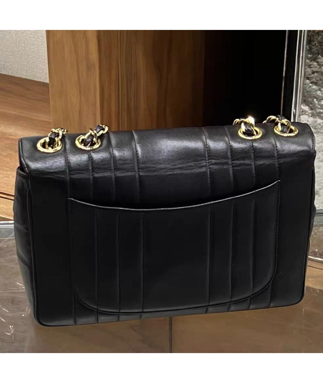 CHANEL Черная кожаная сумка через плечо, фото 2