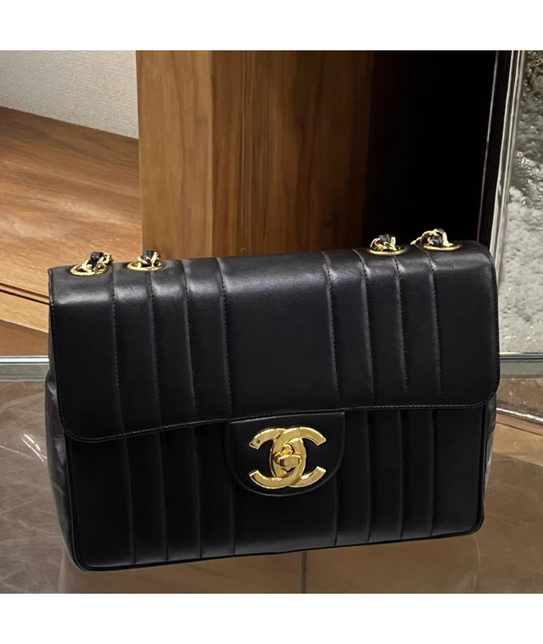 CHANEL Черная кожаная сумка через плечо, фото 9