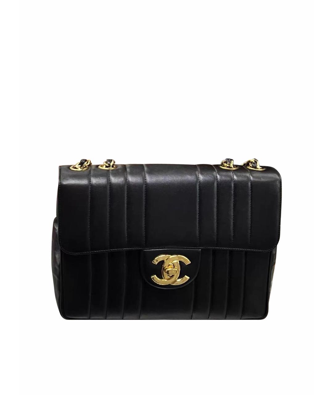 CHANEL Черная кожаная сумка через плечо, фото 1