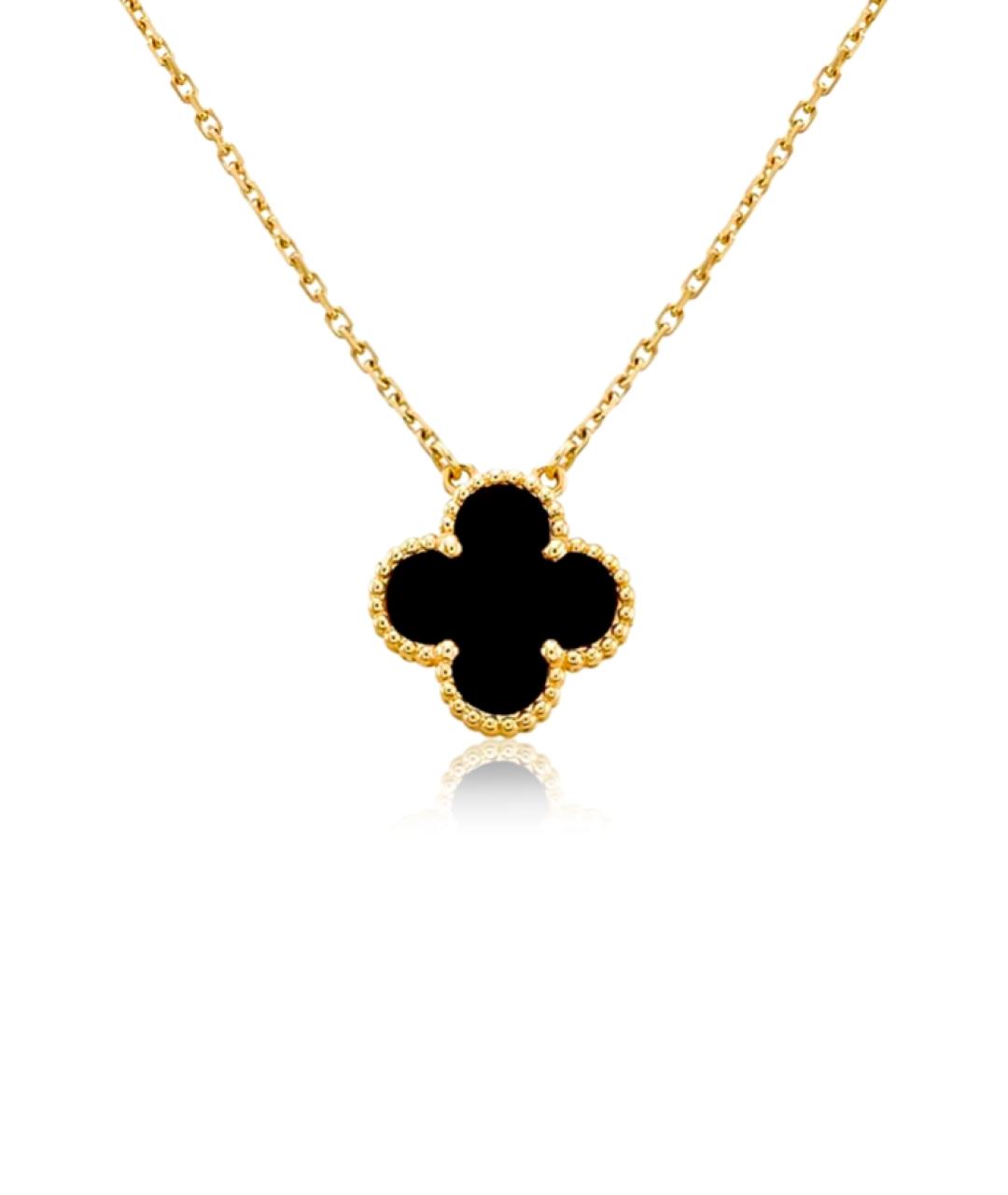 VAN CLEEF & ARPELS Черная подвеска из желтого золота, фото 1