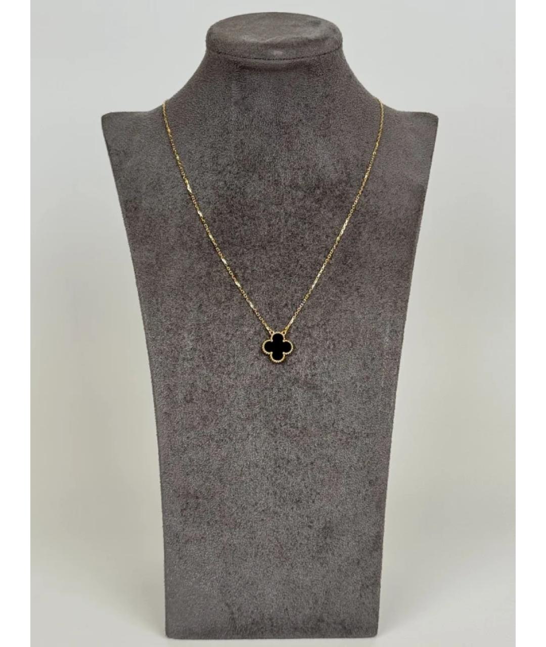 VAN CLEEF & ARPELS Черная подвеска из желтого золота, фото 3