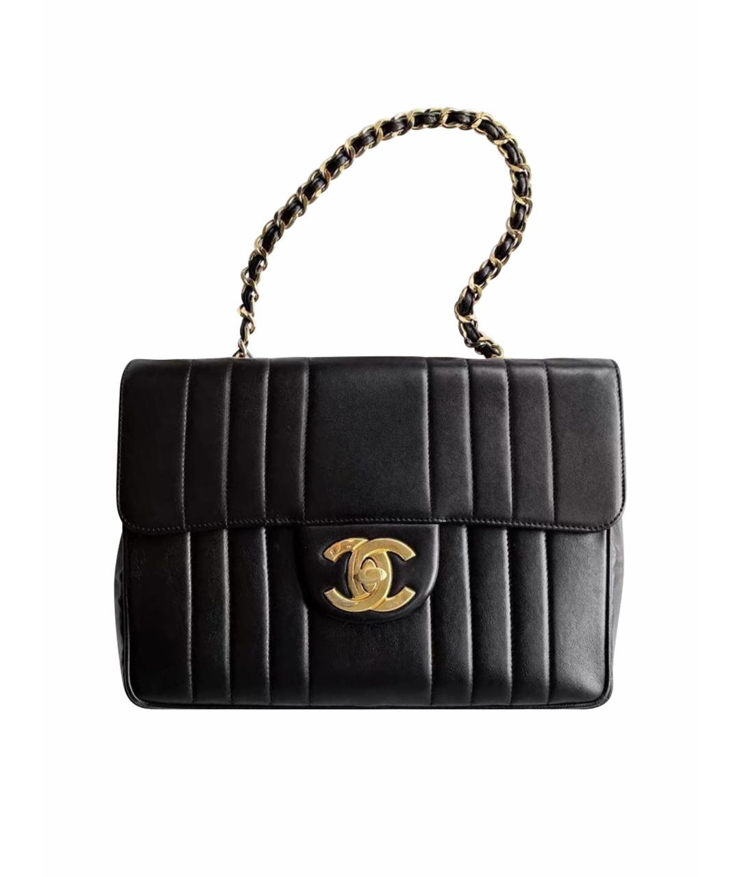 CHANEL Черная кожаная сумка через плечо, фото 1