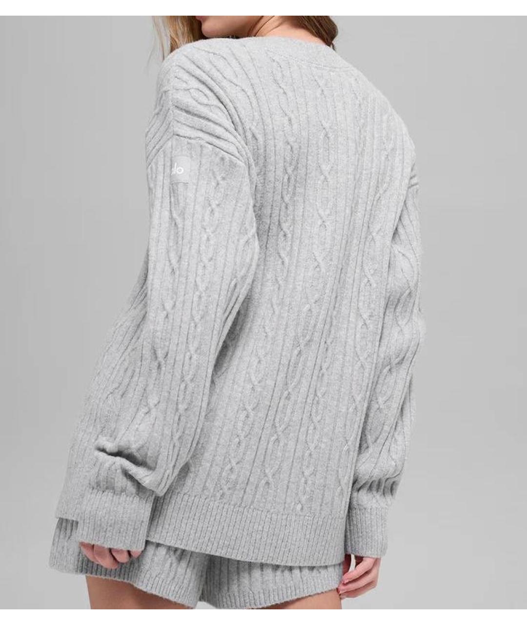 ALO YOGA Серый кардиган, фото 2