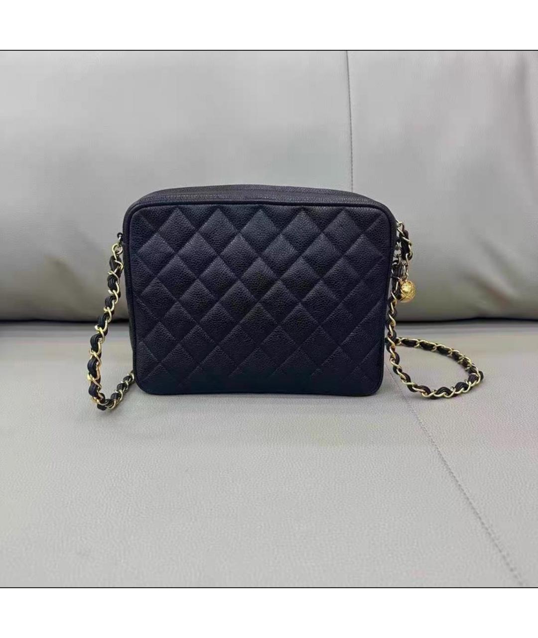 CHANEL Черная кожаная сумка тоут, фото 2