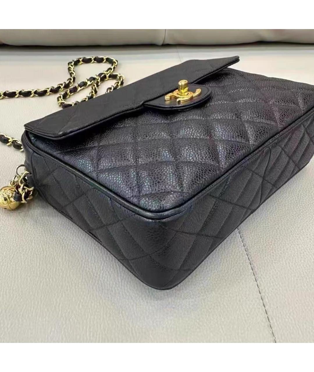 CHANEL Черная кожаная сумка тоут, фото 4