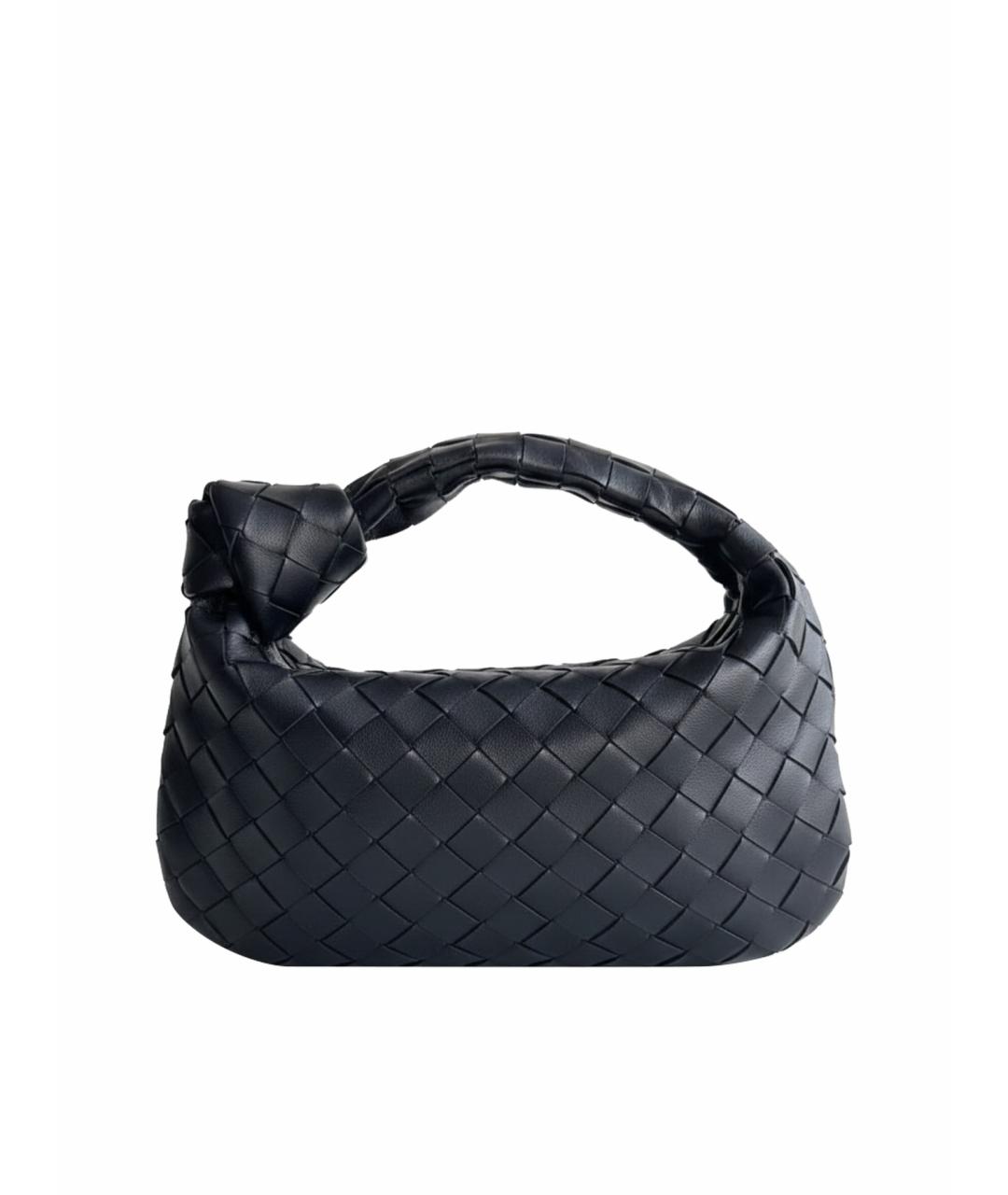 BOTTEGA VENETA Черная кожаная сумка с короткими ручками, фото 1