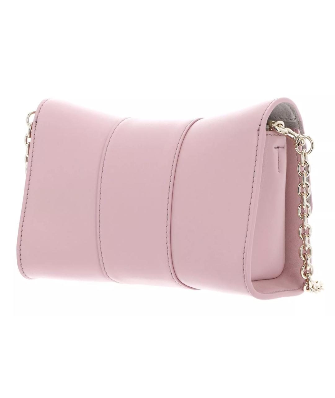 FURLA Розовая кожаная сумка через плечо, фото 6