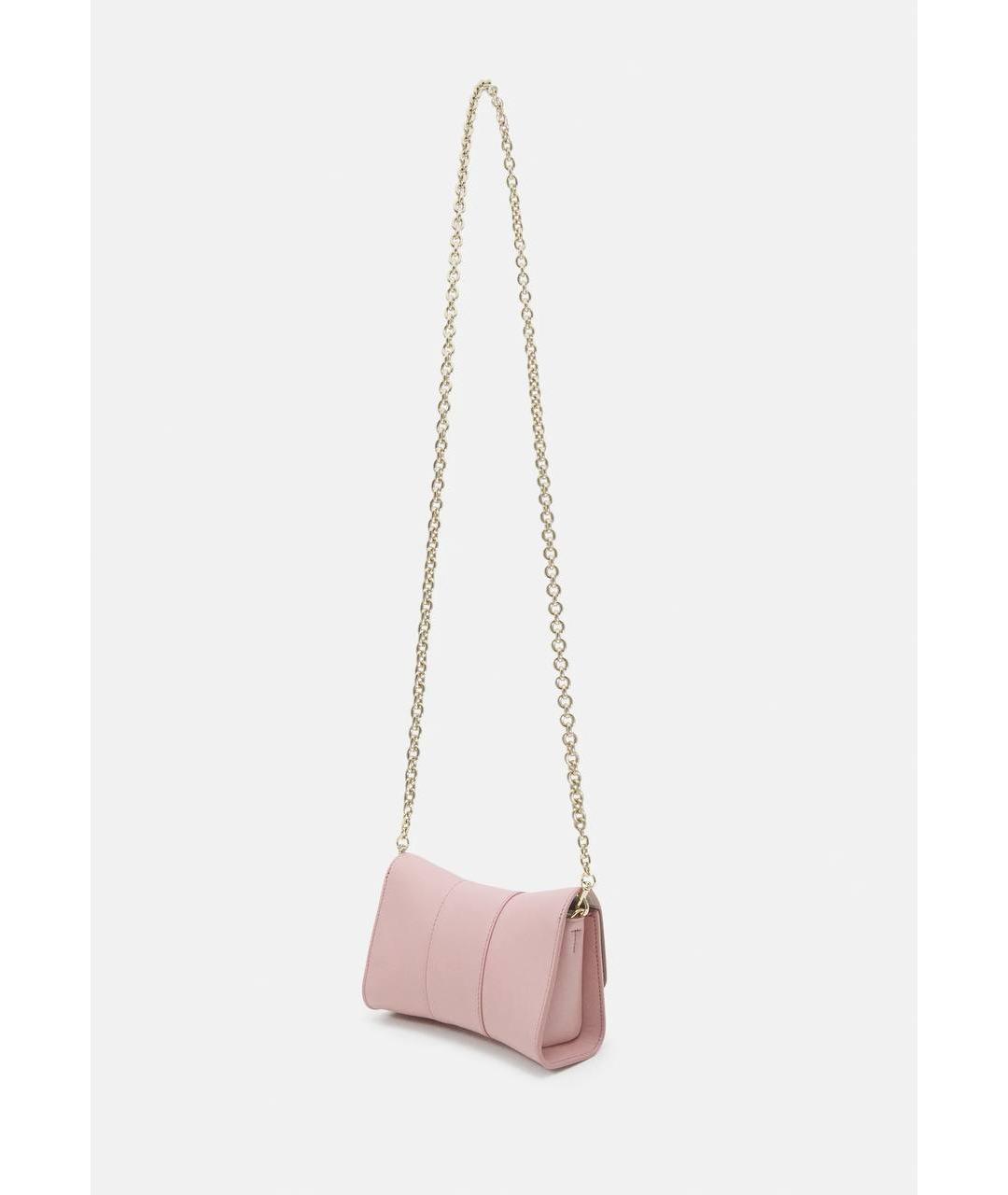 FURLA Розовая кожаная сумка через плечо, фото 7