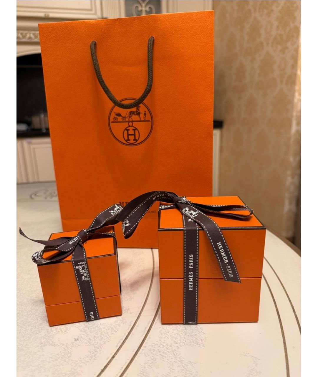 HERMES Серебрянный серебряный браслет, фото 3