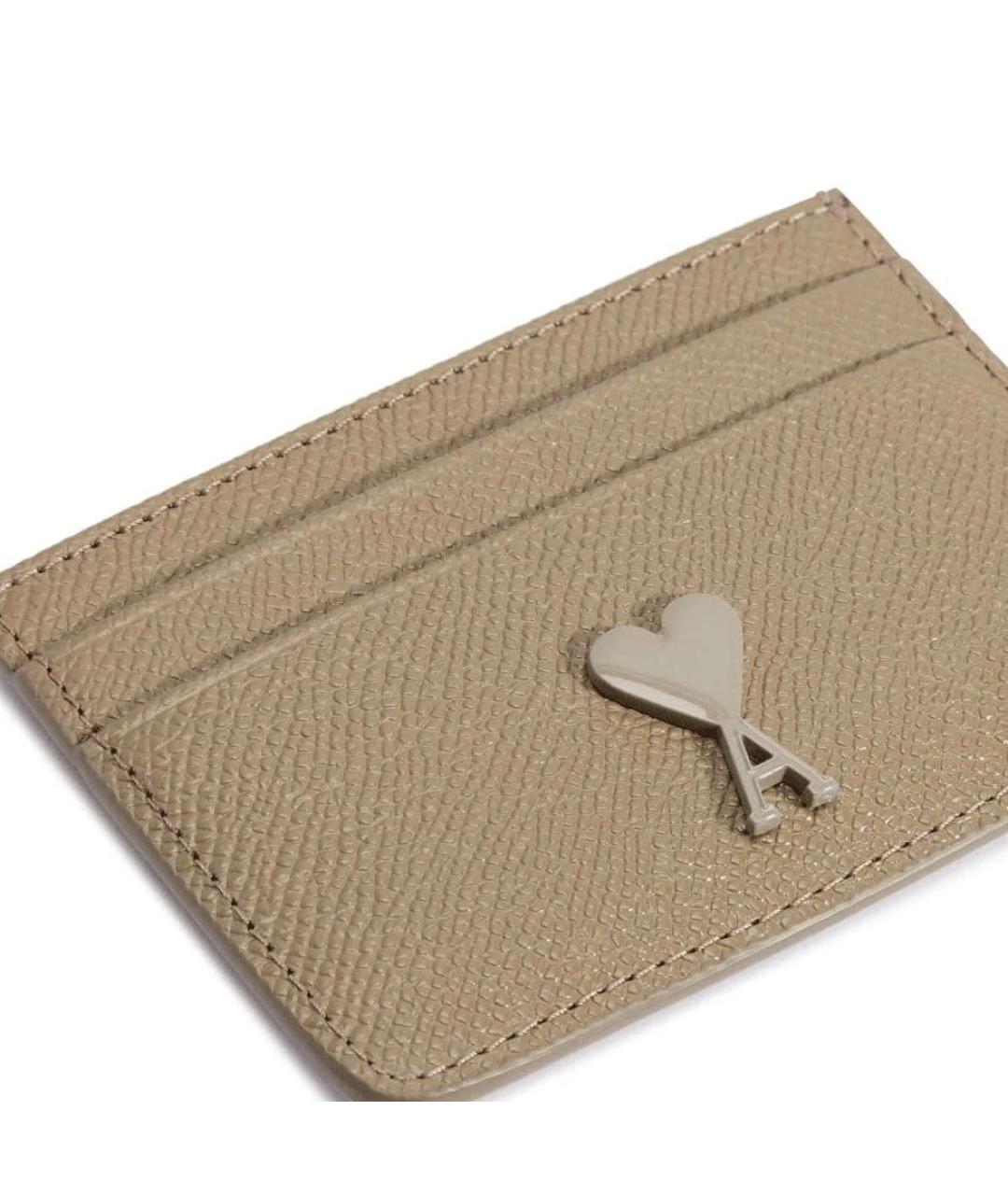 Ami Paris Хаки кожаный кардхолдер, фото 3