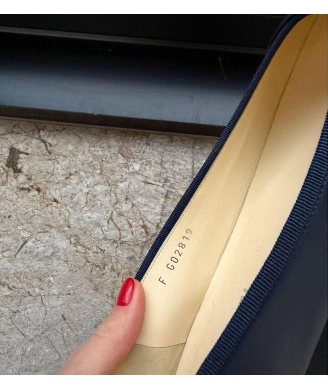 CHANEL Черные кожаные балетки, фото 6